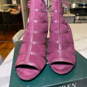 Polo by Ralph Lauren Purple Heels Peep-Toe